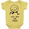 will run for pizza Baby Onesie