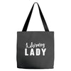 library lady Tote Bags