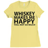 whiskey makes me happy you not so much Ladies Fitted T-Shirt