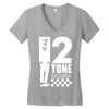 2 tone records Women's V-Neck T-Shirt