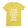 blk power Ladies Fitted T-Shirt