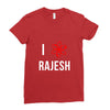 i heart rajesh Ladies Fitted T-Shirt