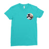 Great Wave Of Kanagawa Hokusai Pocket Ladies Fitted T-Shirt