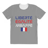 Librate Egalite Mbappe France All Over Women's T-shirt