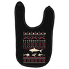 christmas ugly shark Baby Bibs