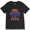only the best dads get promoted to papa V-Neck Tee