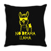 no drama llama (2) Throw Pillow
