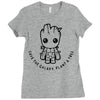 baby groot Ladies Fitted T-Shirt