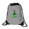 platform in the clouds Drawstring Bags