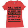 all men are created equal september Ladies Fitted T-Shirt