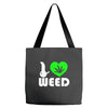 i love weed fun Tote Bags