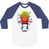 saiyan fries 3/4 Sleeve Shirt