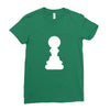 Chess King and Pawn Ladies Fitted T-Shirt