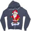 father christmas ringing xmas bells santa Zipper Hoodie