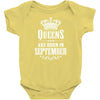 Queens Are Born In October Infant Clothing