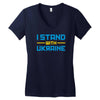 i stand with ukraine Women's V-Neck T-Shirt