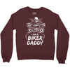 You Cant Scare Me I am Biker Daddy Crewneck Sweatshirt