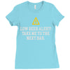 low beer alert Ladies Fitted T-Shirt