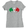 bat man mexican flag mexico logo Ladies Fitted T-Shirt