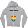 Worth The Wait Rainbow Zipper Hoodie