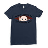 February Peeking Out Baby Boy Ladies Fitted T-Shirt