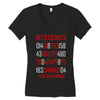 adapt or die encoded (white) Women's V-Neck T-Shirt