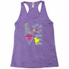 love teal best trending Racerback Tank