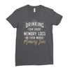 drinking can cause memory loss Ladies Fitted T-Shirt