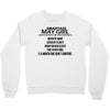 Smartass May Girl Crewneck Sweatshirt