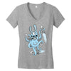 octobunny returns Women's V-Neck T-Shirt