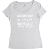 watch me whip now watch me sleigh sleigh Women's Triblend Scoop T-shirt