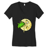 moon invaders Women's V-Neck T-Shirt