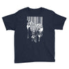 banksy street art zebra bar code Youth Tee