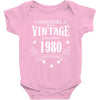 original parts vintage established 1980 perfectly aged Baby Bodysuit