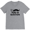 i mustache you a question V-Neck Tee