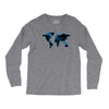 World Map Design Long Sleeve Shirts