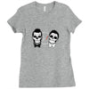 SKULL ON TWO FACE Ladies Fitted T-Shirt