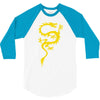 chinese dragon cool oriental asian kung fu 3/4 Sleeve Shirt