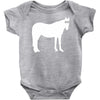 staring horse Baby Onesie