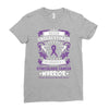 Never Underestimate The Strength Of A Gynecologic Cancer Warrior Ladies Fitted T-Shirt