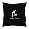 new dad to be gamer over Throw Pillow