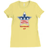 independence day 4th july star america american flag Ladies Fitted T-Shirt