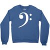 bass clef hat Crewneck Sweatshirt