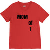 mom of 1 V-Neck Tee