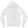 inhale confidence exhale doubt Zipper Hoodie