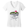 don't step on the grass Women's V-Neck T-Shirt