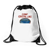 camp crystal lake Drawstring Bags