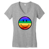 smiling Women's V-Neck T-Shirt