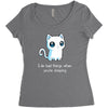 bad kitty Women's Triblend Scoop T-shirt