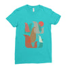 FLOCK OF BIRDS Ladies Fitted T-Shirt